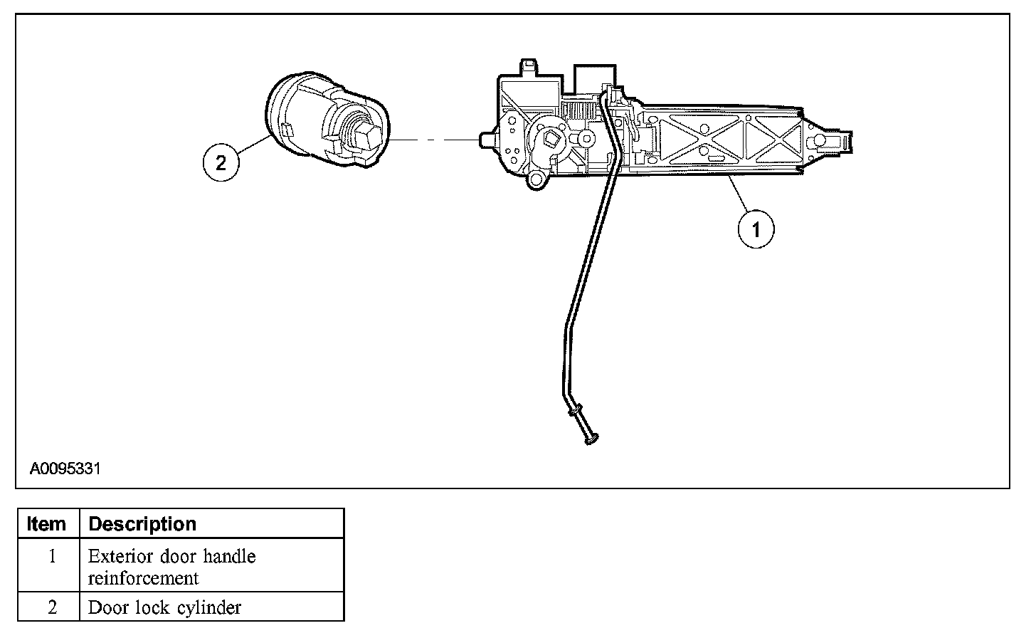 Factory diagram — Door Lock Cylinder