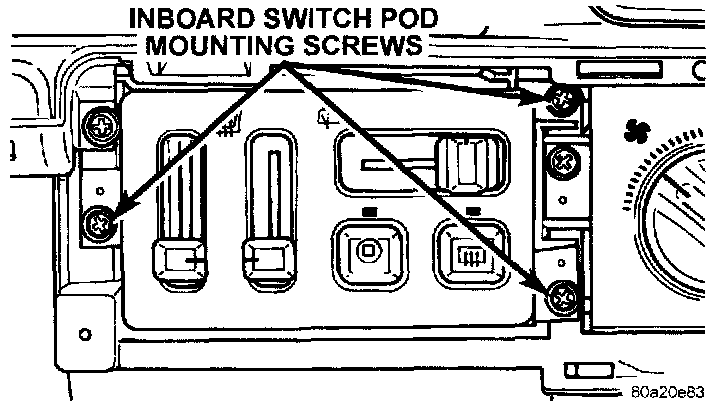 Factory diagram — Heated Glass Element Switch