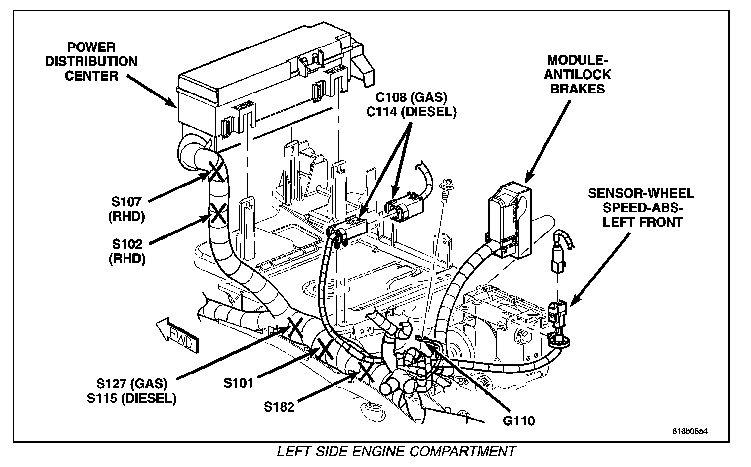 Factory diagram — Electronic Brake Control Module