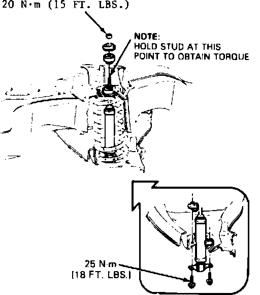 Factory diagram — Suspension Strut / Shock Absorber