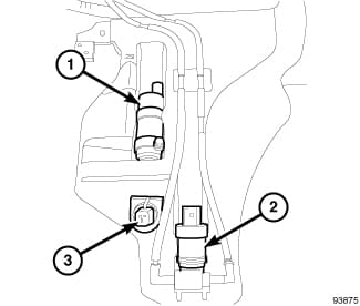 Factory diagram — Headlamp Washer Pump