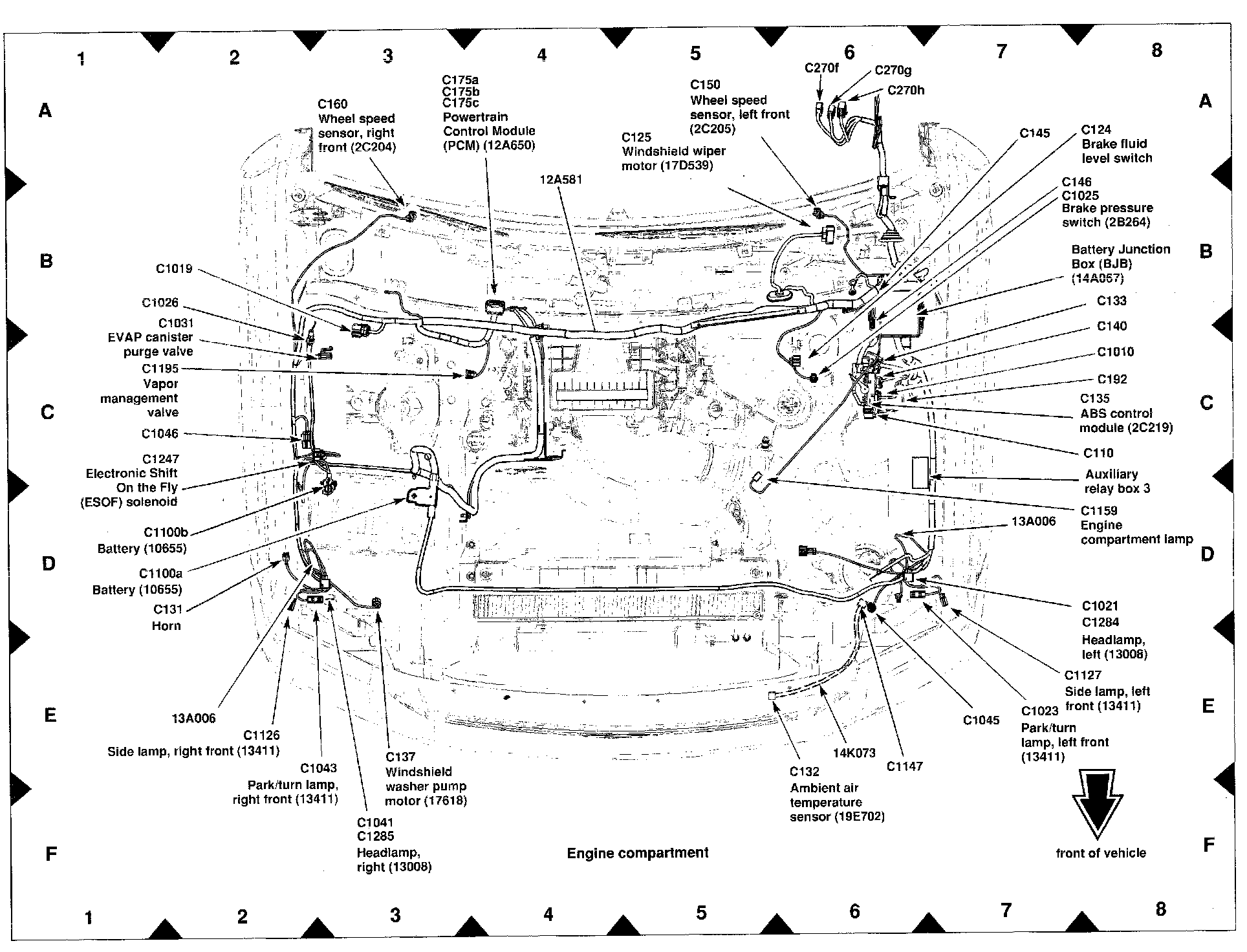 Factory diagram — Engine Control Module