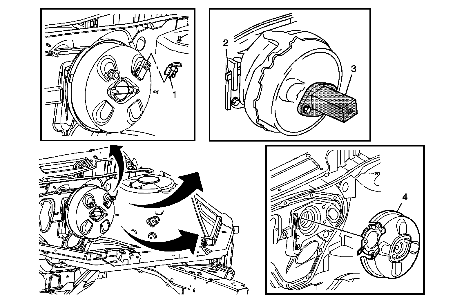 Factory diagram — Vacuum Brake Booster