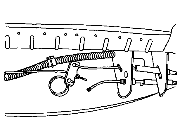 Factory diagram — Park Brake Cable Replacement - Left Rear