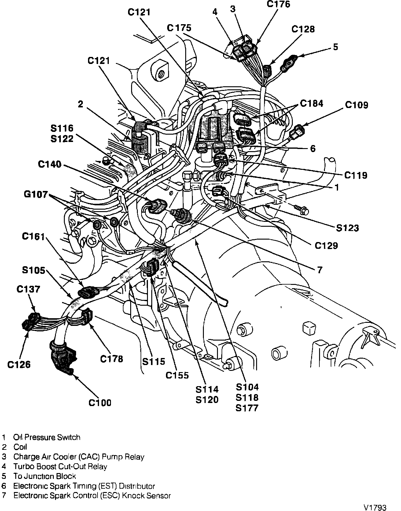 Factory diagram — Oil Pressure Sensor