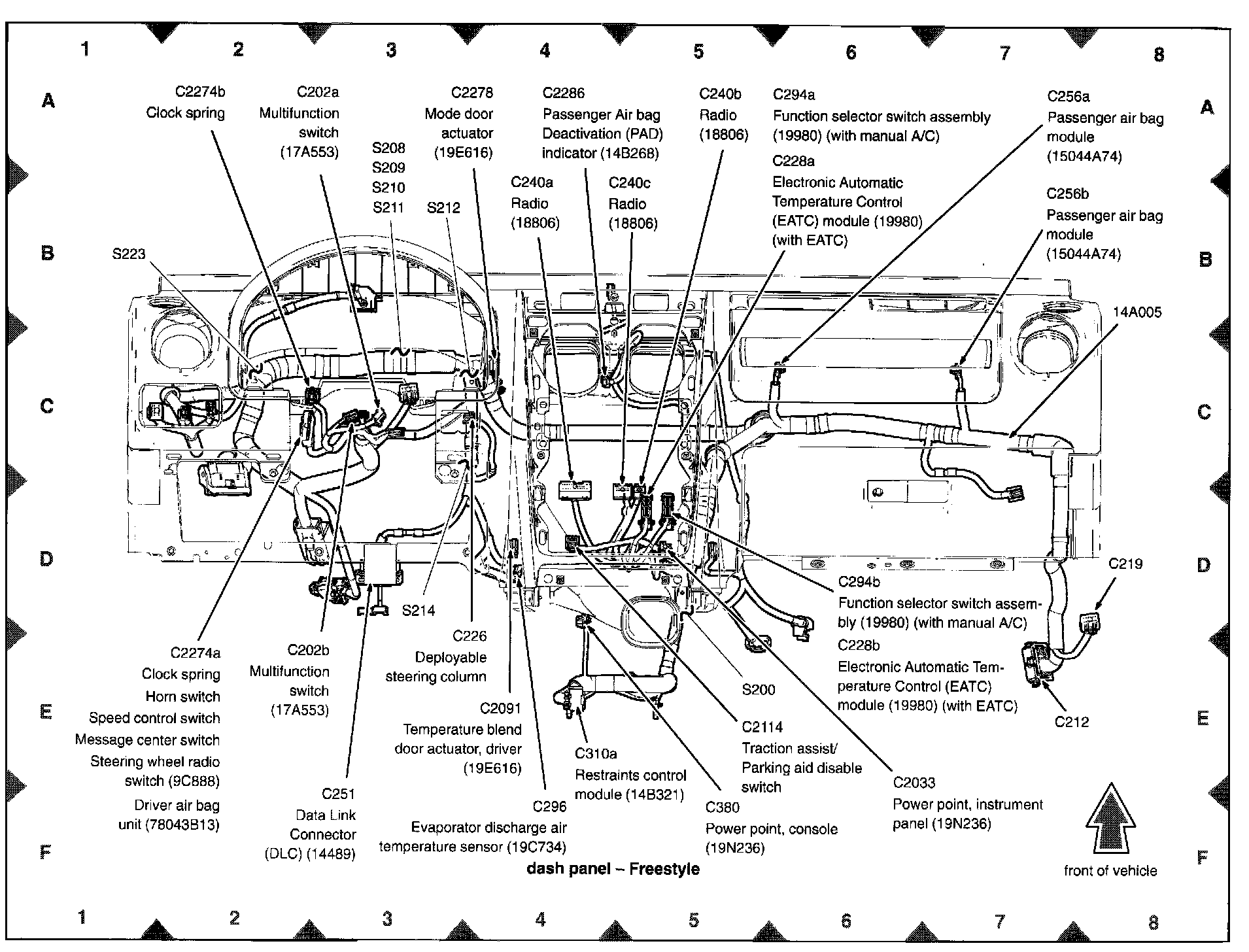 Factory diagram — Headlamp Dimmer Switch