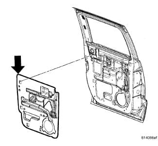 Factory diagram — Rear Door Window Regulator - Removal