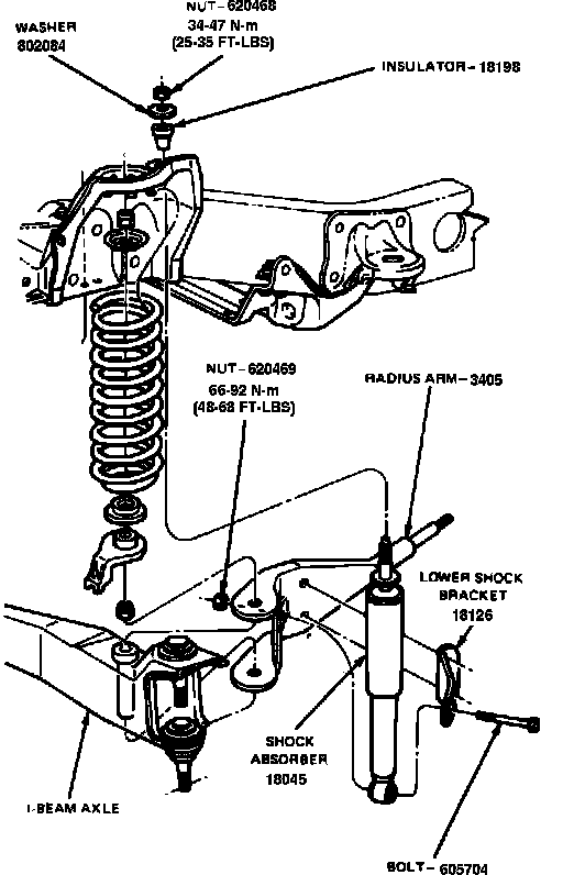 Factory diagram — Suspension Strut / Shock Absorber