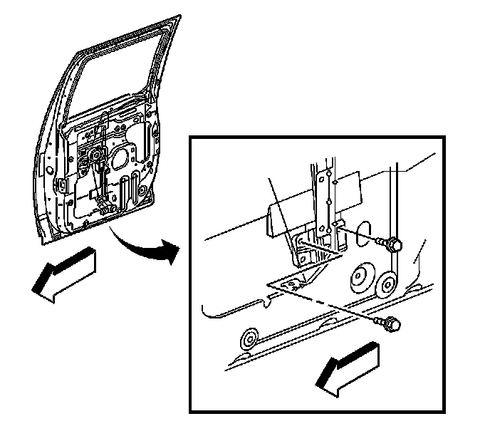 Factory diagram — Rear Door Window Regulator