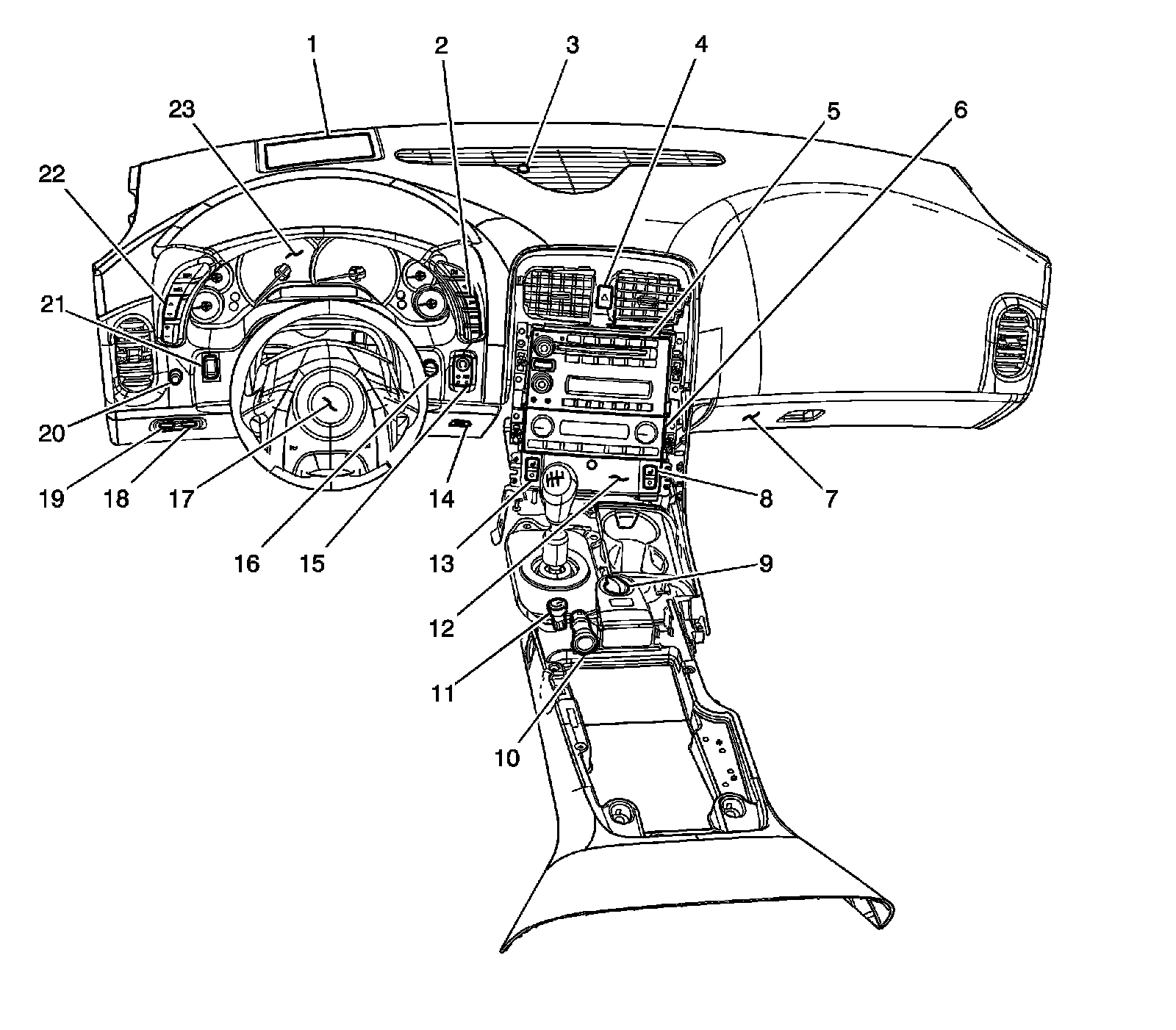 Factory diagram — Instrument Cluster / Carrier