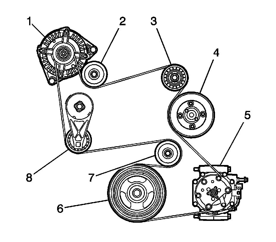 Factory diagram — Drive Belt Tensioner