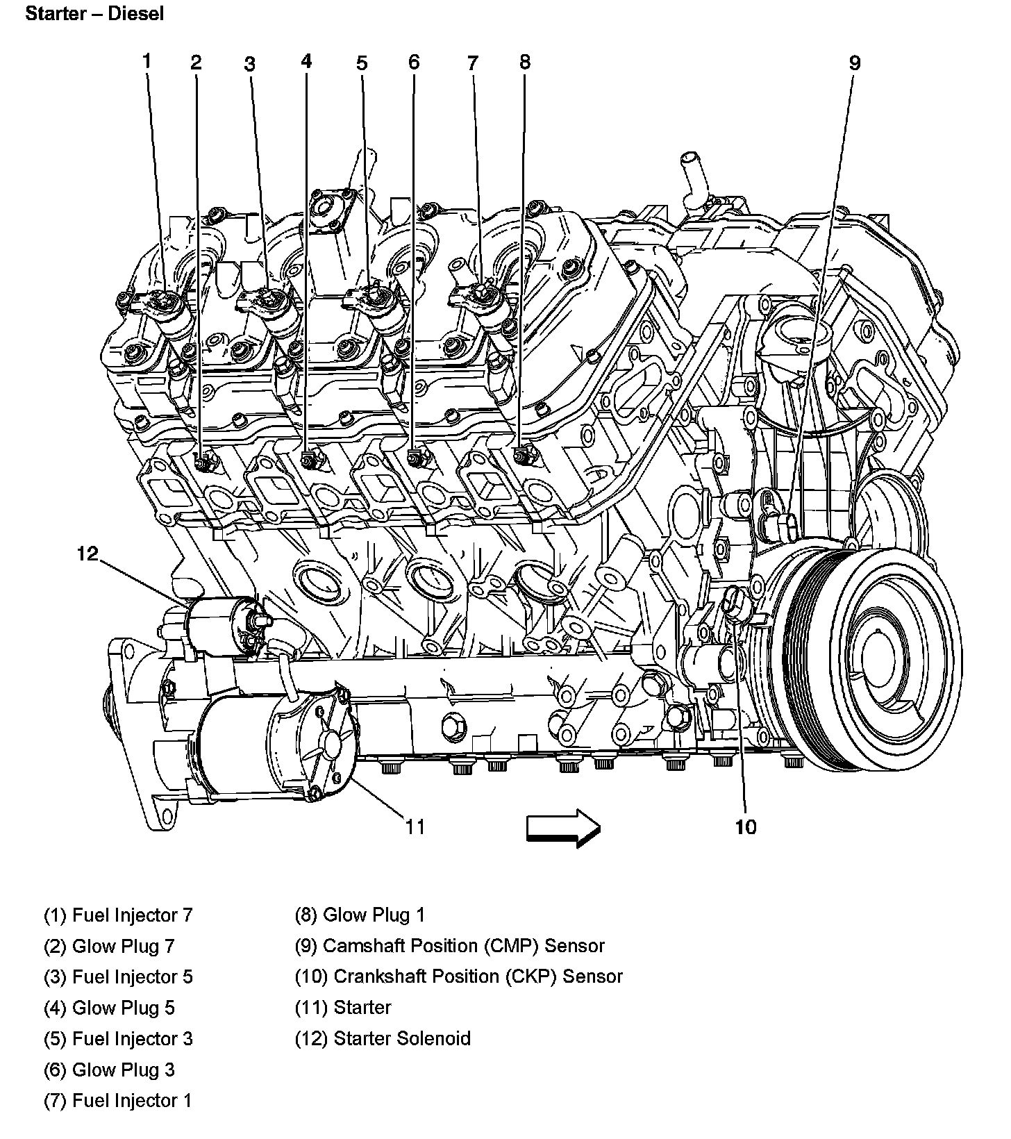 Factory diagram — Crankshaft Position Sensor