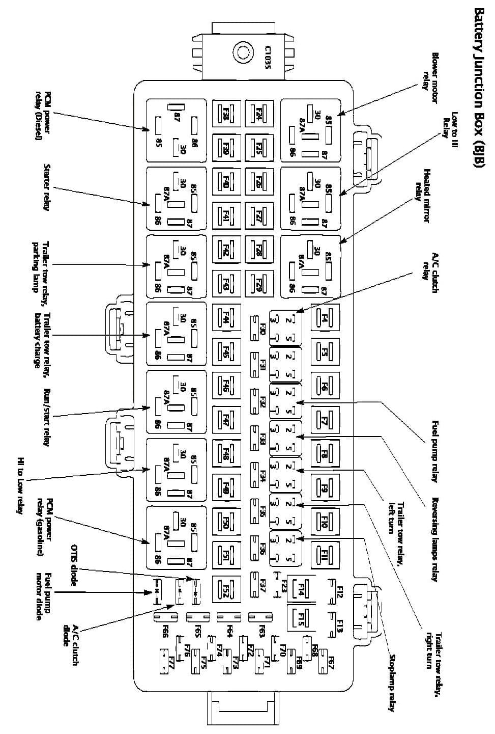 Factory diagram — Fuel Pump Relay