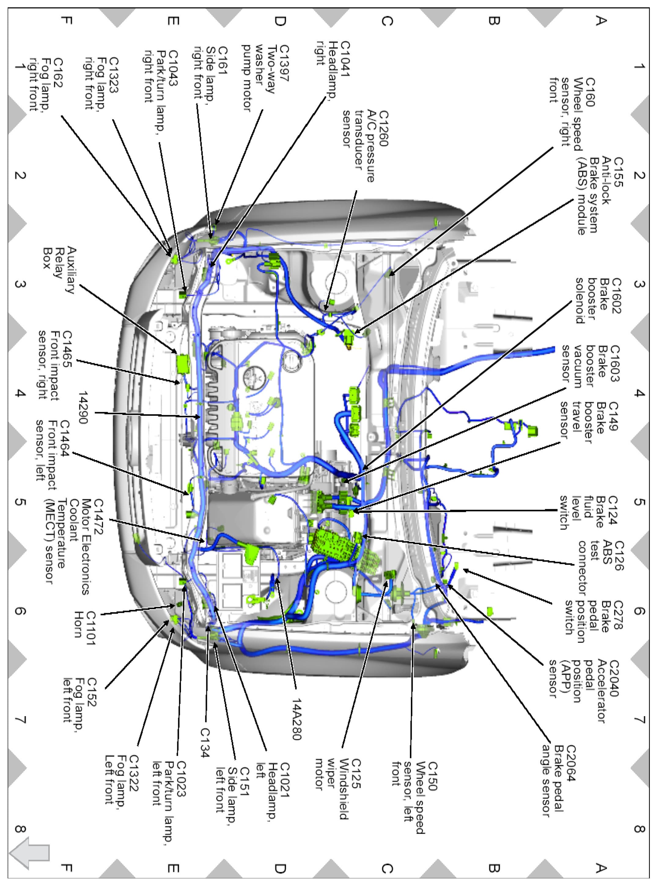 Factory diagram — Coolant Temperature Sensor/Switch (For Computer)