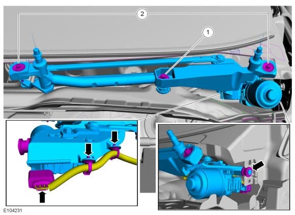 Factory diagram — Wiper Arm