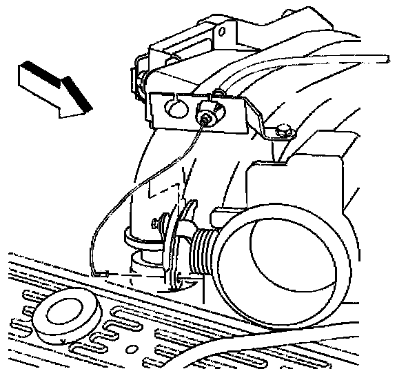 Factory diagram — Throttle Cable/Linkage