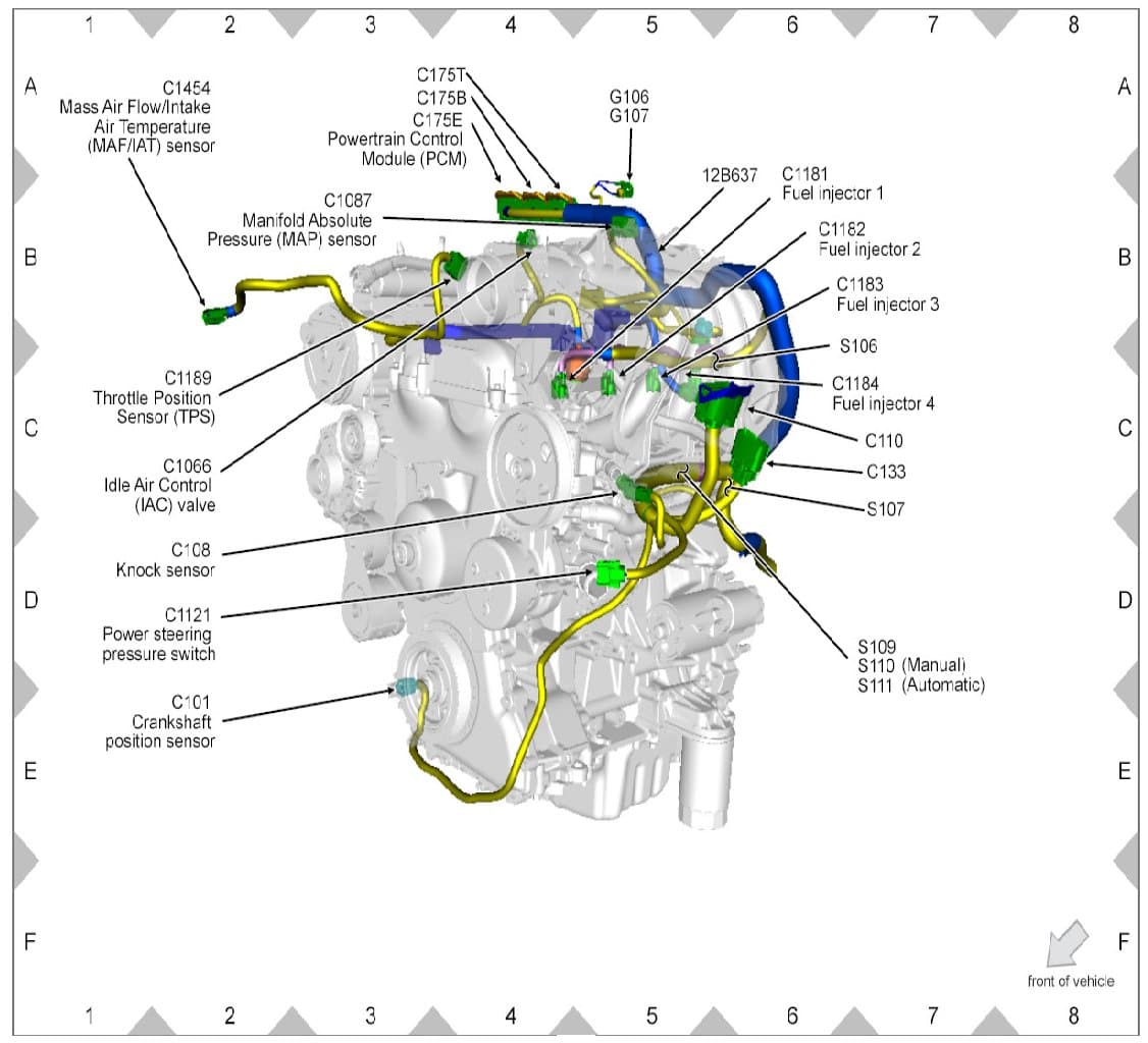 Factory diagram — Crankshaft Position Sensor