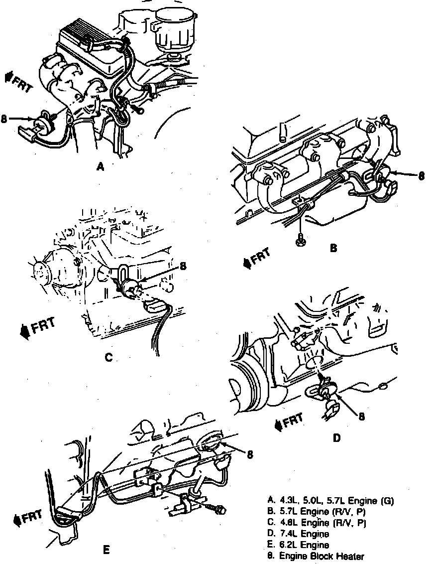 Factory diagram — Engine Block Heater