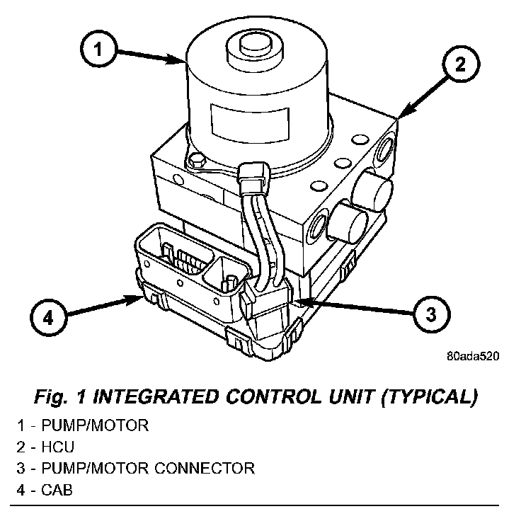 Factory diagram — Electronic Brake Control Module