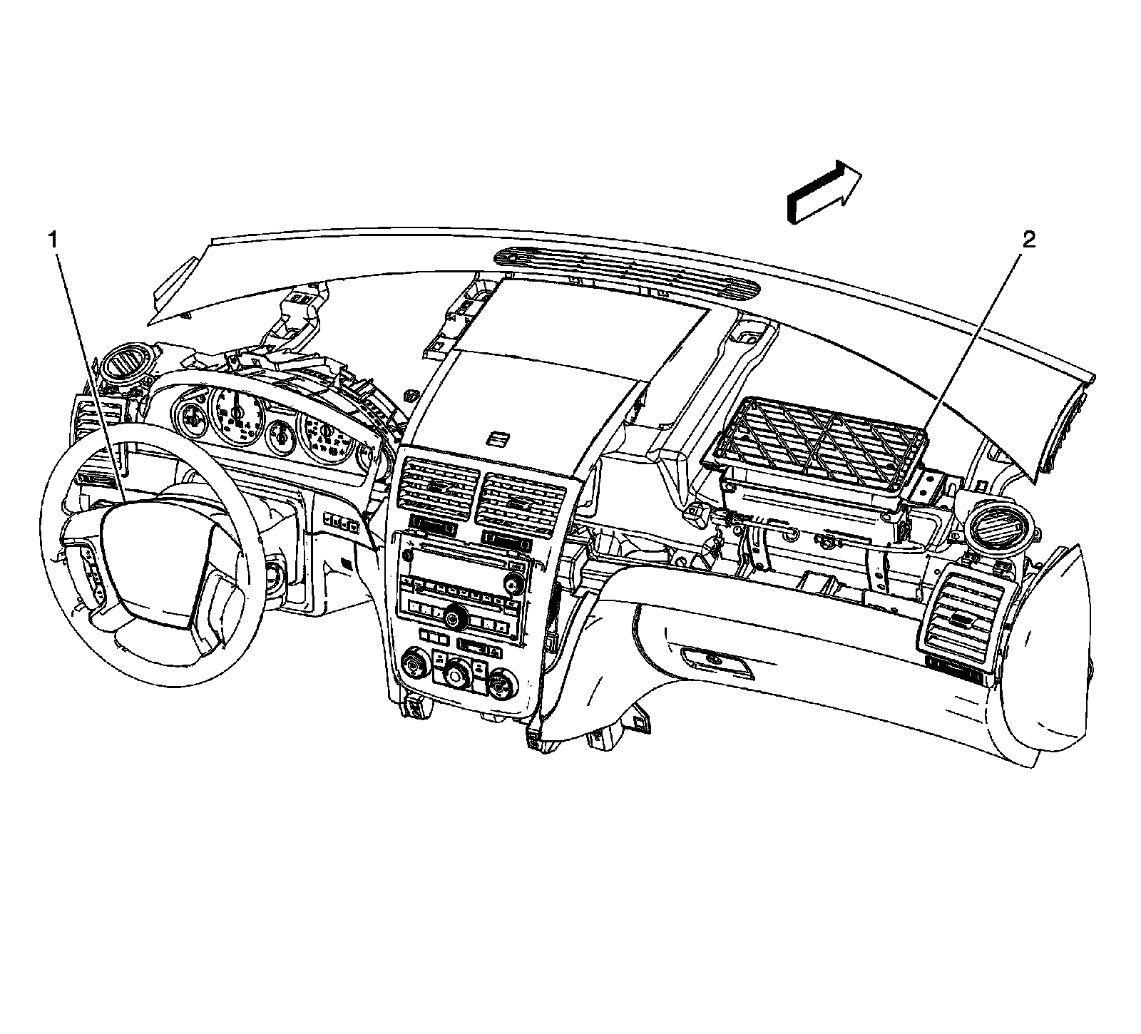Factory diagram — Clockspring Assembly / Spiral Cable