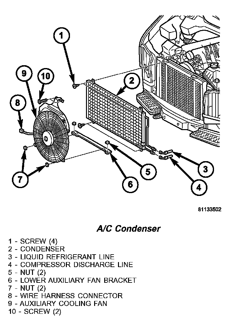 Factory diagram — Condenser HVAC