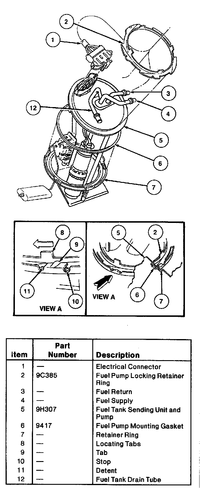 Factory diagram — Fuel Pump