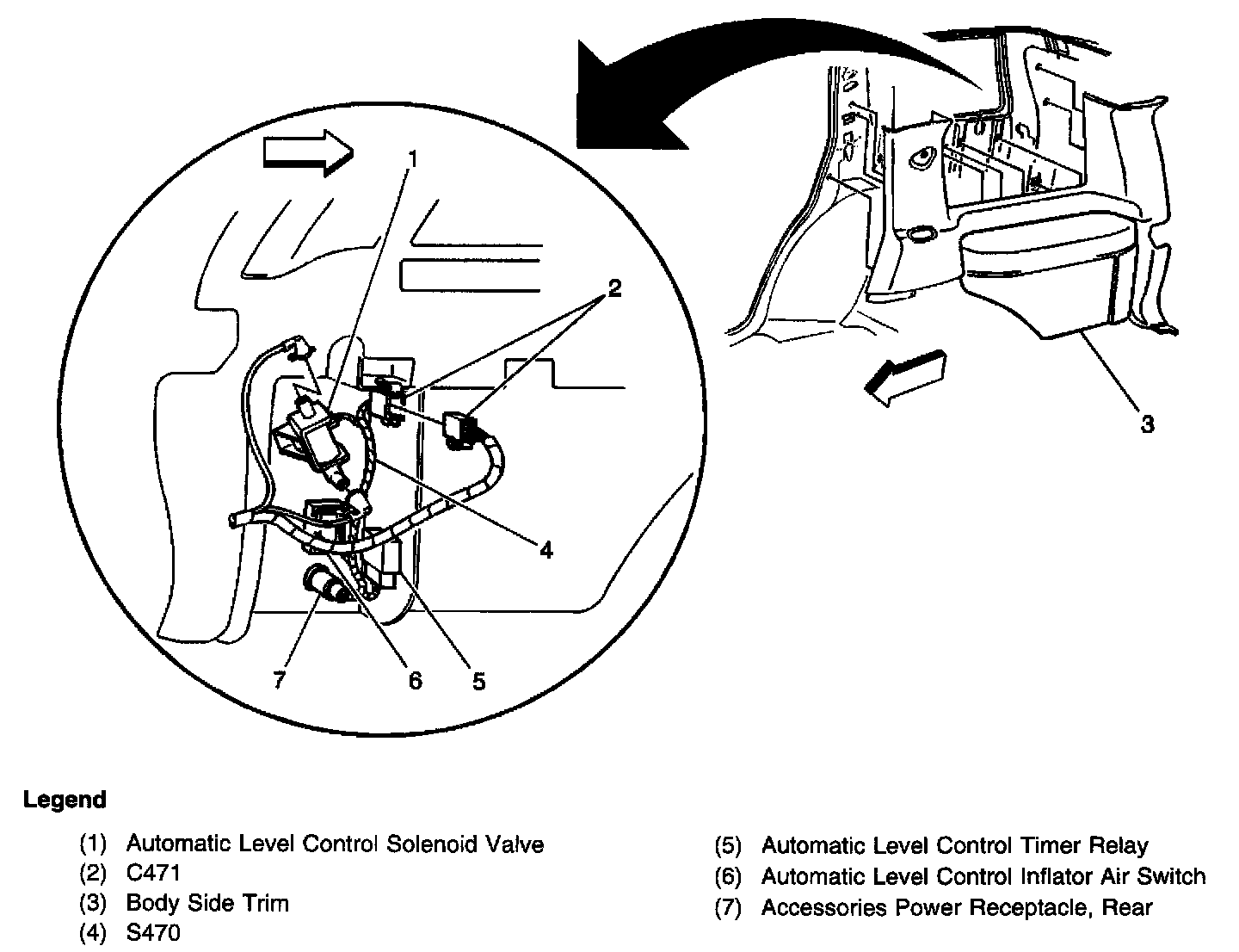 Factory diagram — Ride Height Sensor