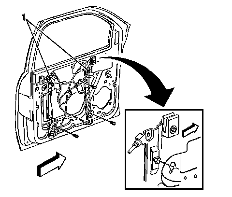 Factory diagram — Front Door Window Regulator