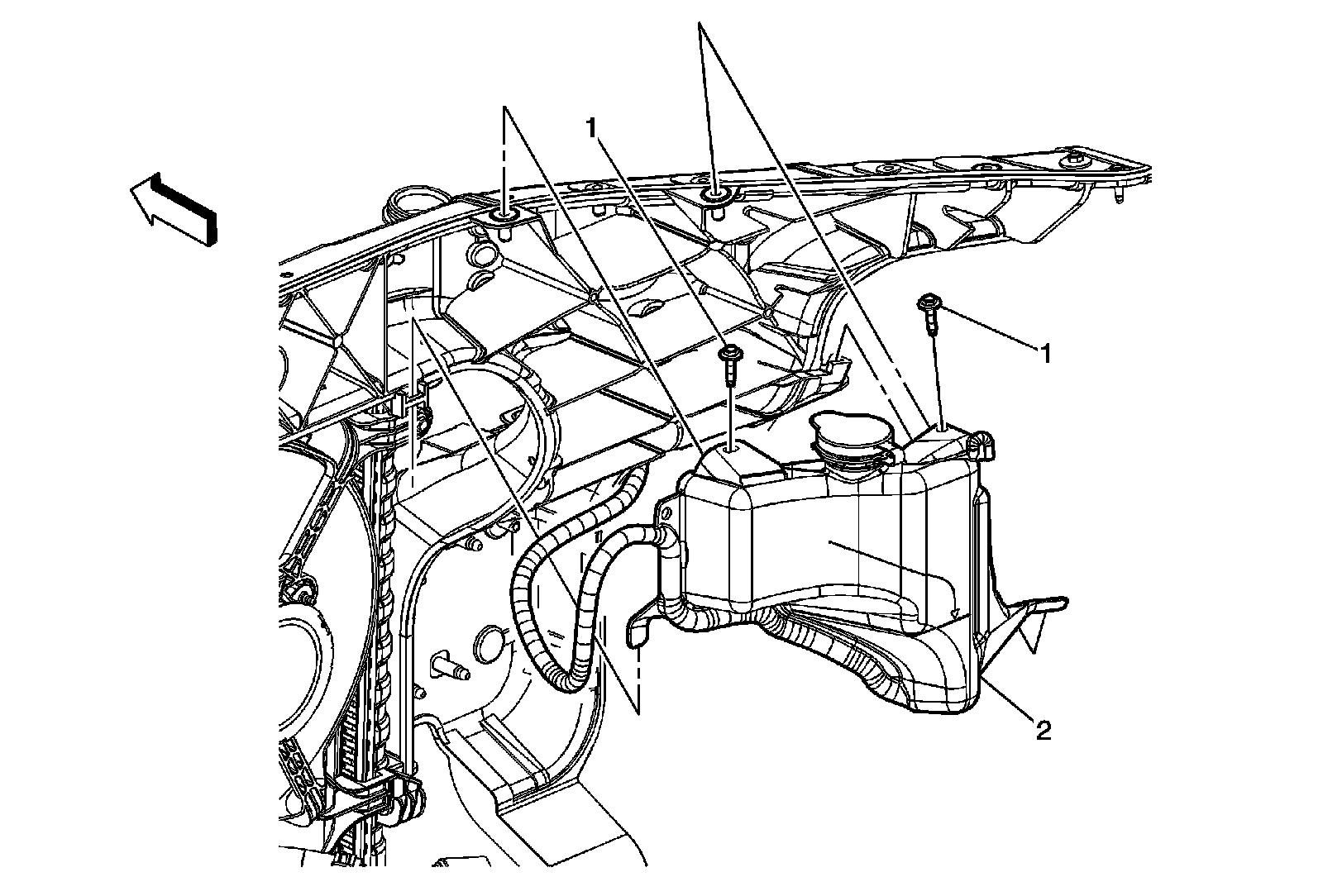 Factory diagram — Coolant Reservoir