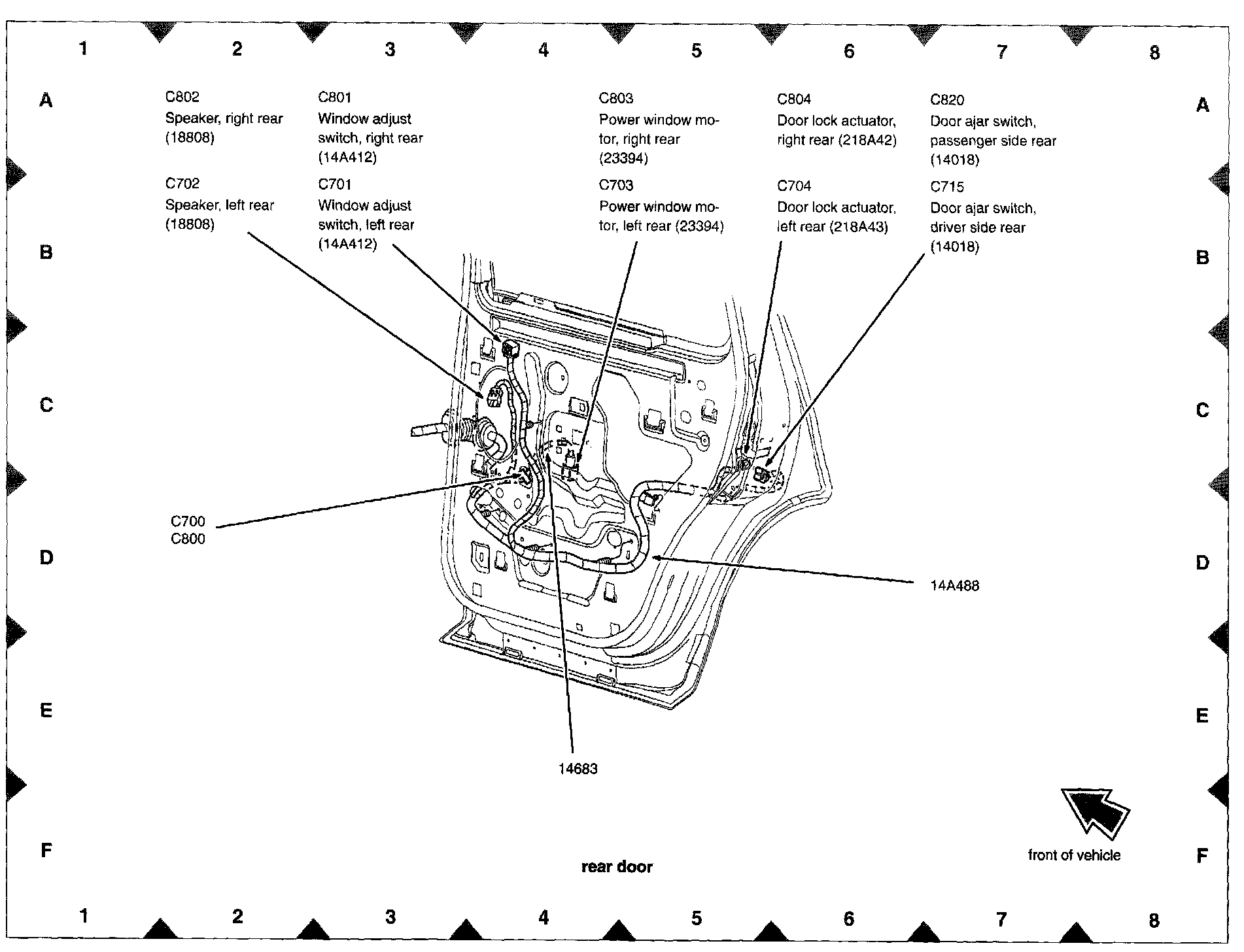 Factory diagram — Door Ajar Switch