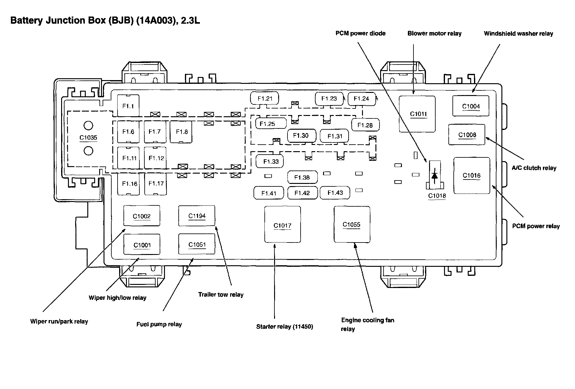 Factory diagram — Fuel Pump Relay