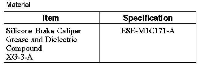 Factory diagram — Brake Caliper