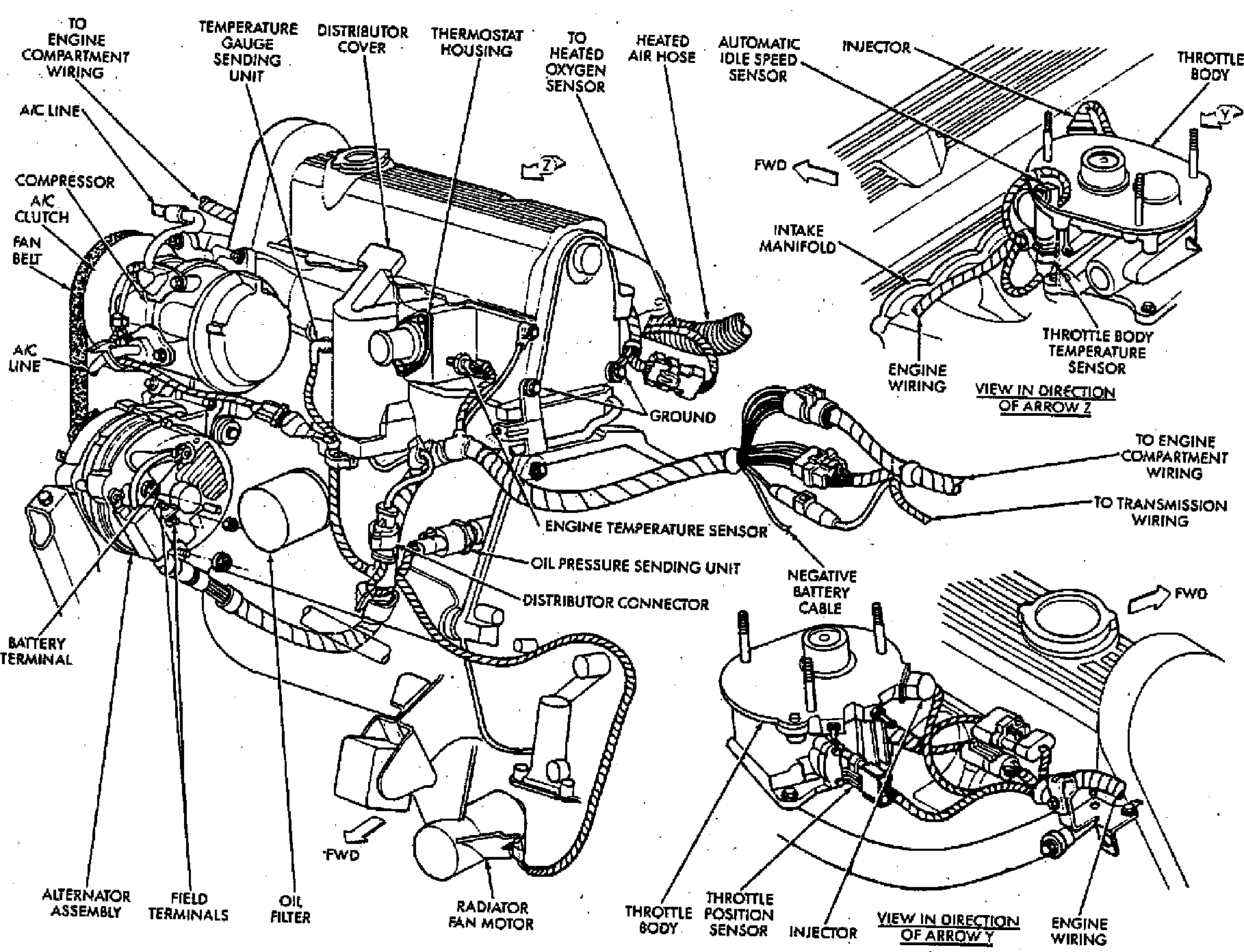 Factory diagram — Radiator Cooling Fan Motor