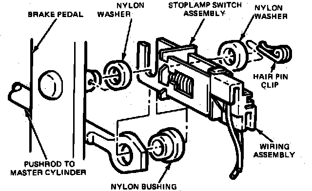 Factory diagram — Brake Light Switch