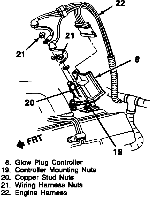 Factory diagram — Glow Plug Control Module
