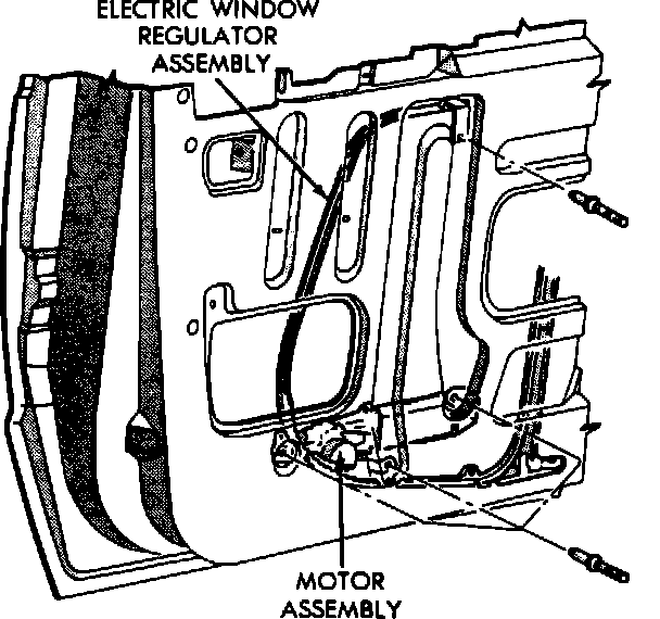 Factory diagram — Front Door Window Motor