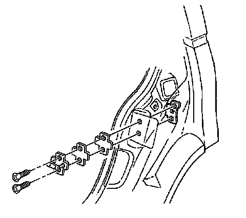 Factory diagram — Rear Door Striker