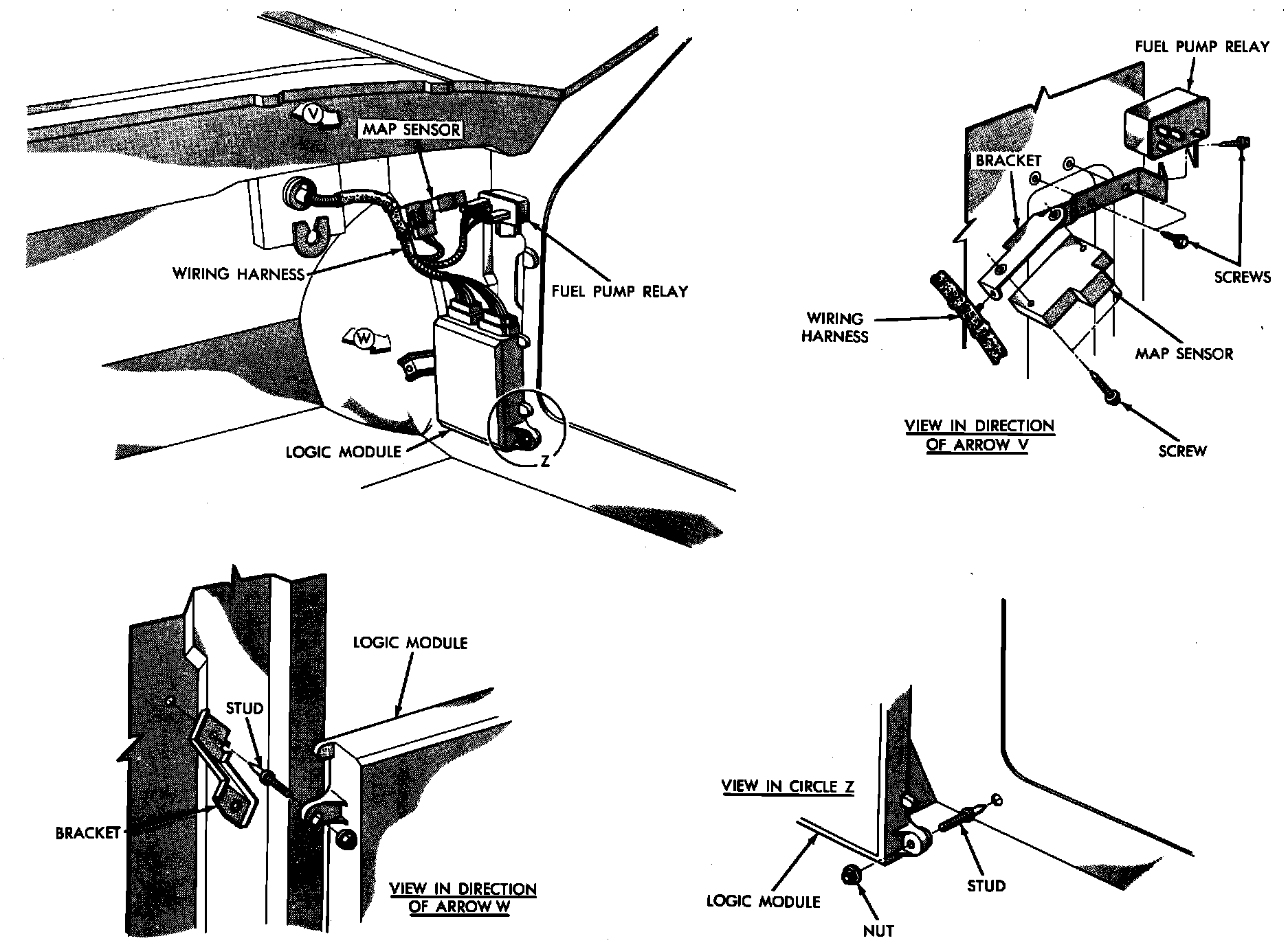 Factory diagram — Manifold Pressure/Vacuum Sensor