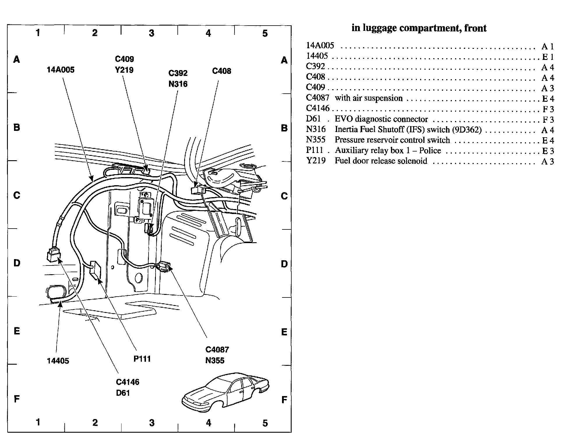 Factory diagram — Inertia Fuel Shutoff Switch