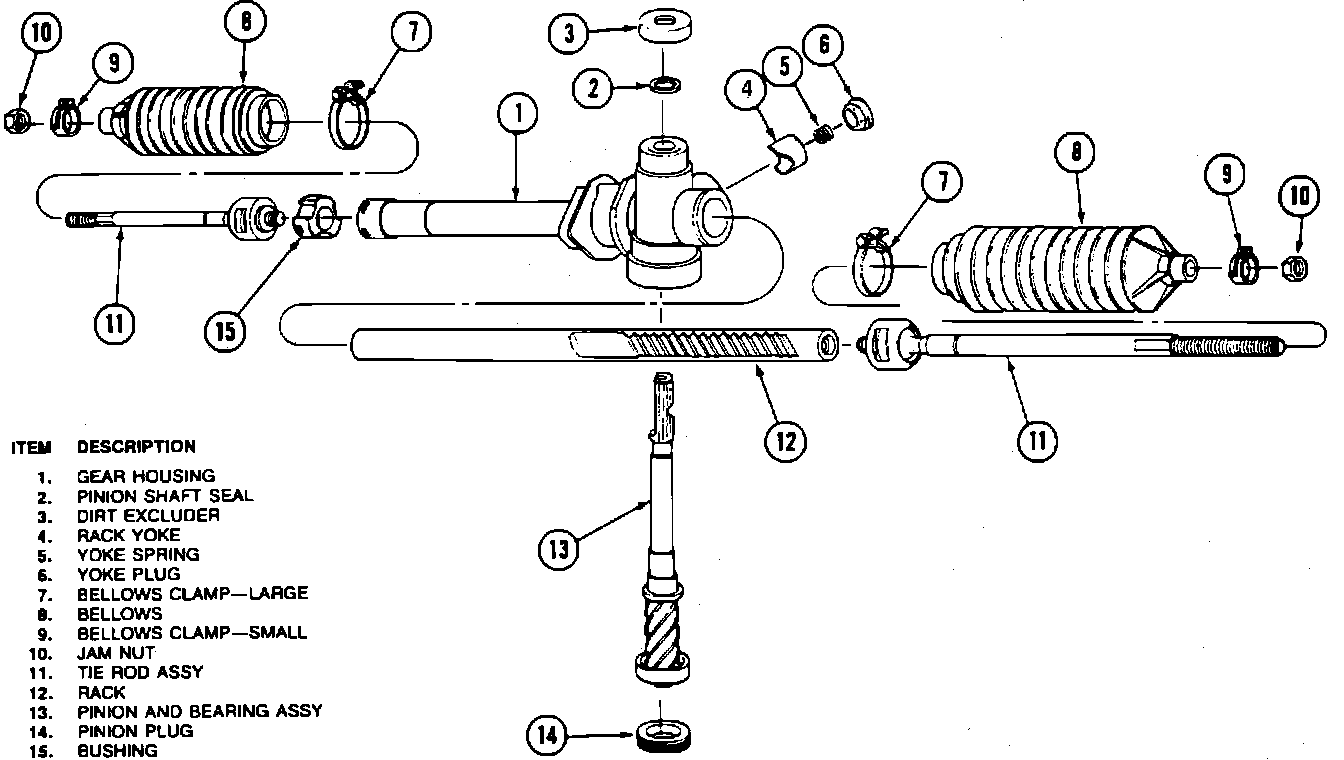 Factory diagram — Tie Rod End