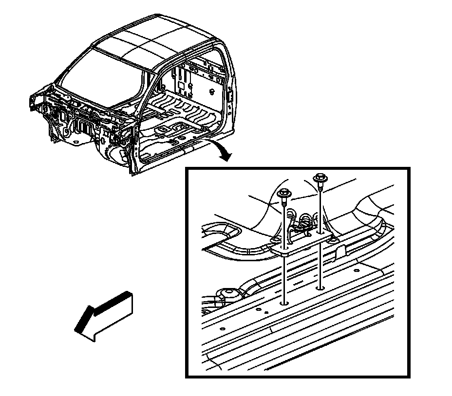 Factory diagram — Rear Door Striker