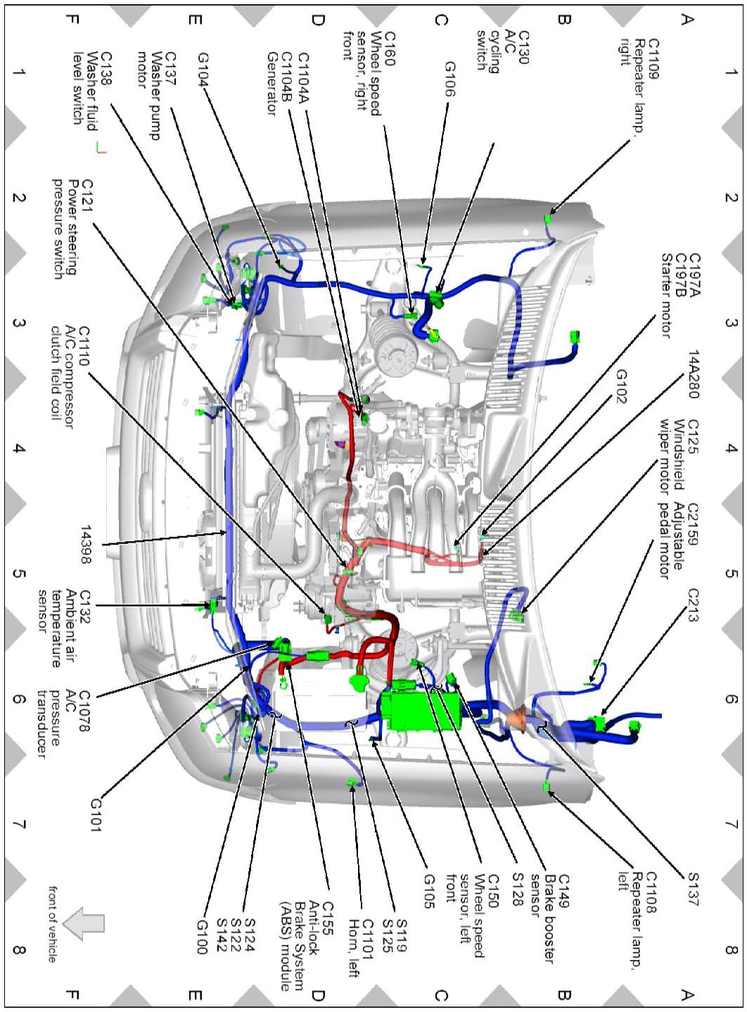 Factory diagram — Pedal Positioning Motor