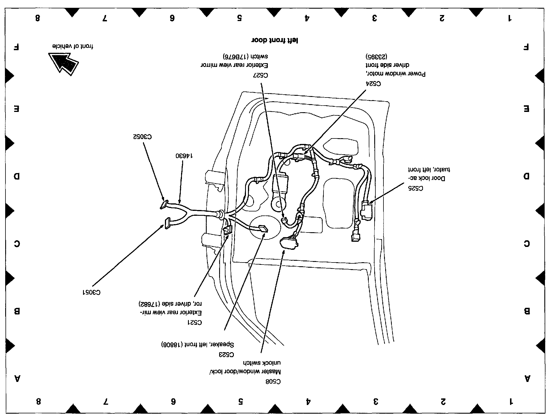 Factory diagram — Power Door Lock Actuator