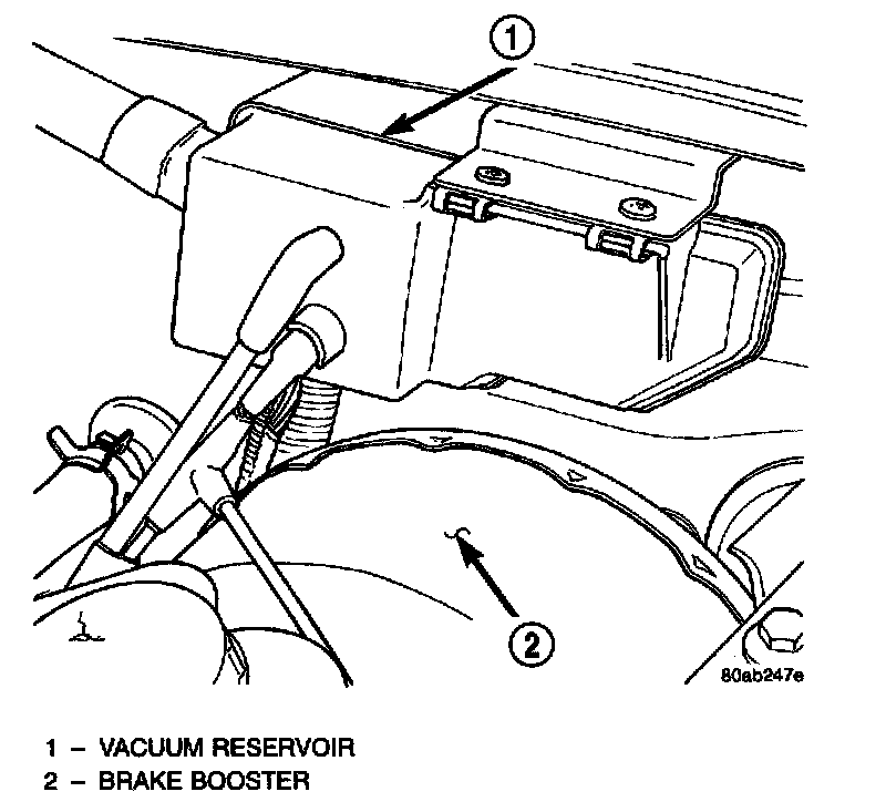 Factory diagram — Cruise Control Vacuum Reservoir