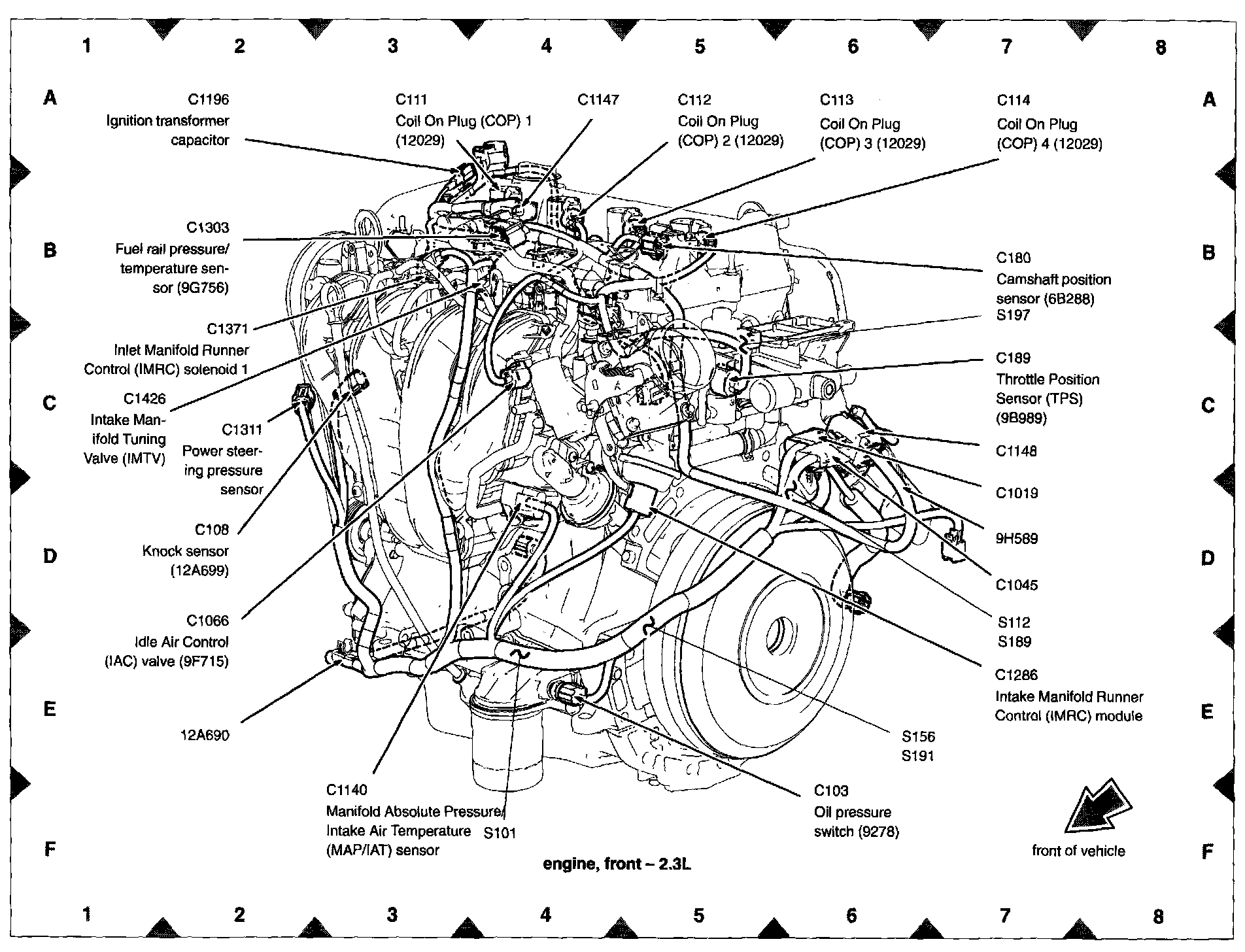 Factory diagram — Oil Pressure Sender