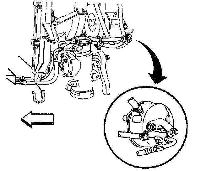 Factory diagram — Power Steering Line/Hose