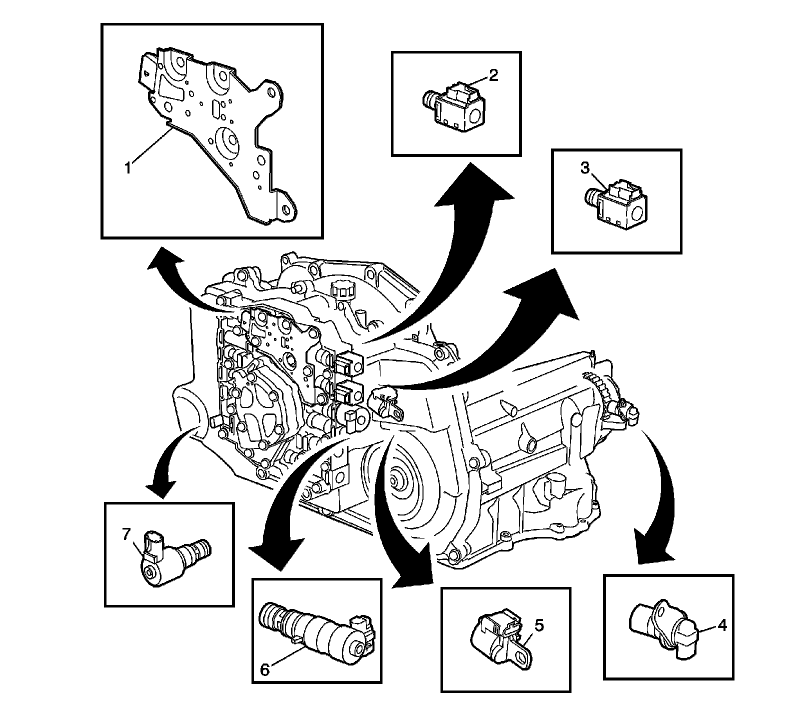 Factory diagram — Pressure Regulating Solenoid