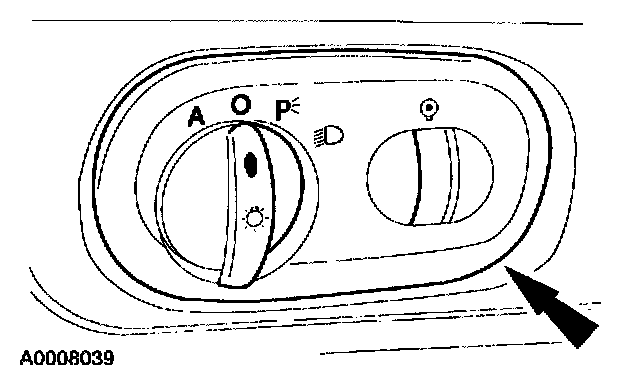 Factory diagram — Headlamp Switch