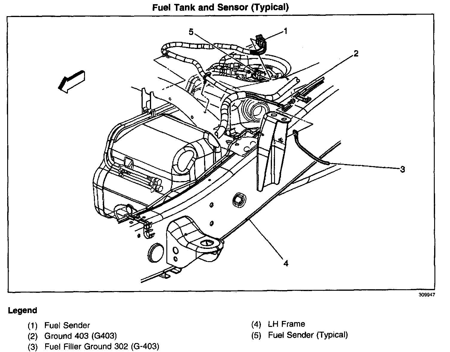 Factory diagram — Fuel Gauge Sender