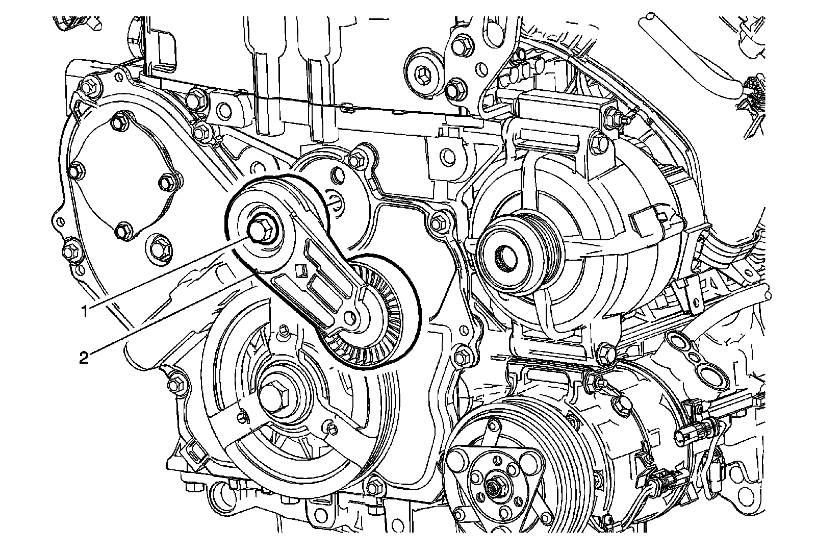 Factory diagram — Drive Belt Tensioner